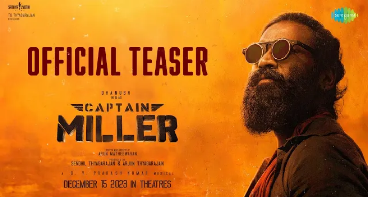 Captain Miller (Hindi) Teaser 2023:जारी हुआ धनुष की फिल्म कैप्टन मायलर का हिंदी टीचर,हो गया इंटरनेट पर ट्रेंड