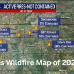 Texas Wildfire Map of 2024