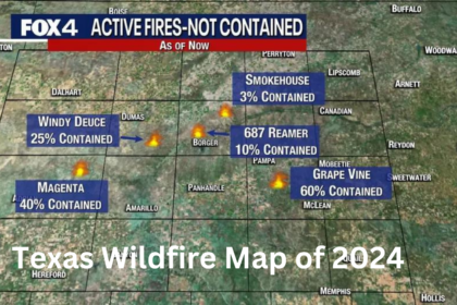 Texas Wildfire Map of 2024