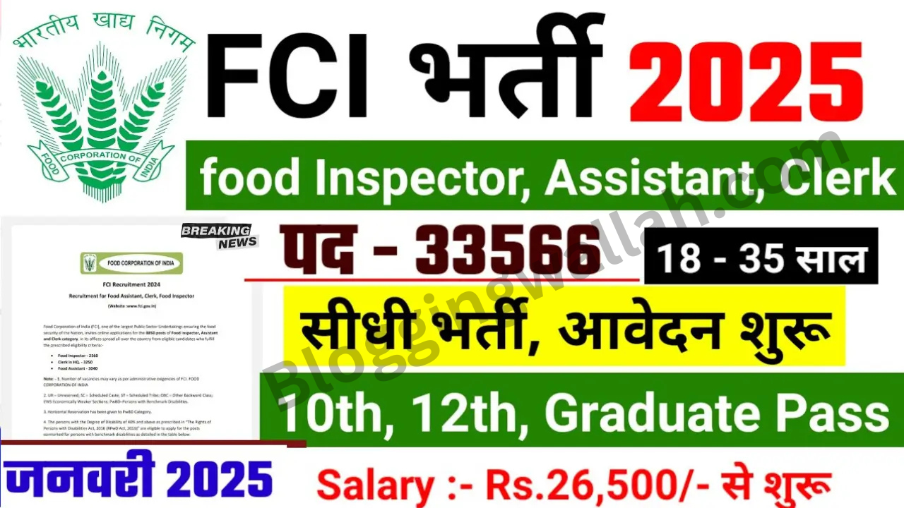 FCI 2025 Vacancy